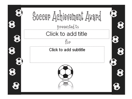 Soccer Achievement Award Certificate  Free Certificate throughout Printable Soccer Mvp Certificate Template