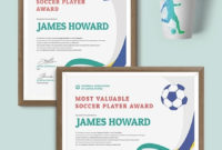 Soccer Certificate  13 Word Psd Ai Indesign Format pertaining to Soccer Certificate Templates For Word