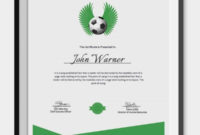 Soccer Certificate  5 Word Psd Format Download  Free within Football Certificate Template