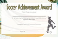 Soccer Certificate Of Achievement Free Printable 6 In 2020 with regard to Printable Soccer Mvp Certificate Template
