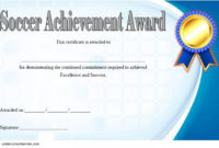 Soccer Certificate Of Achievement Free Printable 7 In 2020 throughout Swimming Achievement Certificate Free Printable