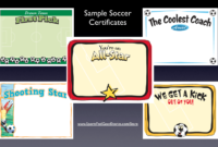 Soccer Certificates  Award Templates Customize with regard to Soccer Certificate Template Free 21 Ideas