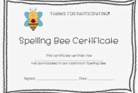 Spelling Contest Award Template  Invitation Templates for Writing Competition Certificate Templates