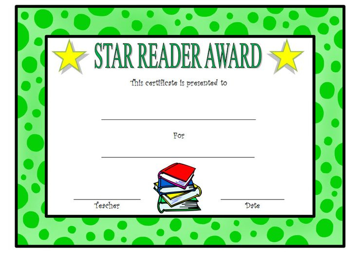 Star Reader Certificate Template Free 2  Reading Awards with regard to Quality Star Certificate Templates Free