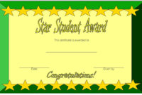Star Student Certificate Templates  10 Best Ideas Free throughout Student Council Certificate Template 8 Ideas Free