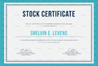 Stock Certificate Design Template In Psd Word Publisher with regard to Template For Share Certificate