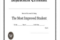 Student Award Templates  9 Free Word Excel Pdf intended for Awesome Student Council Certificate Template