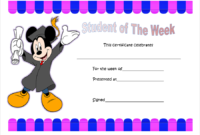 Student Of The Week Certificate Top 10 Super Star Designs throughout Free Printable Student Of The Month Certificate Templates