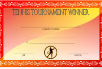 Tennis Tournament Certificate Templates 8 Sporty Designs within Awesome Dance Certificate Templates For Word 8 Designs