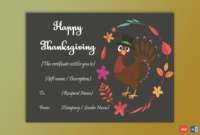 Thanksgiving Gift Certificate Template Multi 5620  Gct regarding Thanksgiving Gift Certificate Template Free