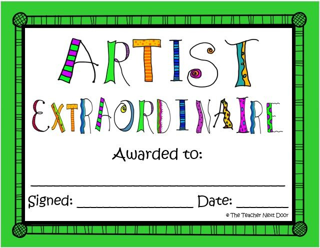 The 25 Best Award Certificates Ideas On Pinterest  Free regarding Art Award Certificate Template