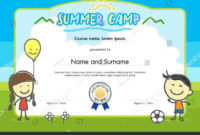 The Awesome Kids Summer Camp Certificate Document Template for Summer Camp Certificate Template