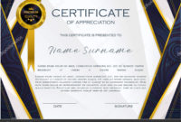 The Captivating Qualification Certificate Appreciation in High Resolution Certificate Template