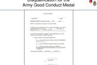 The Excellent Administer Awards And Decorations  Ppt intended for Awesome Army Good Conduct Medal Certificate Template