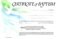 The Extraordinary Baptism Certificate Xp4Eamuz intended for Best Christian Certificate Template