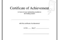 The Interesting Editable 25 Images Of Printable Promotion pertaining to Blank Certificate Of Achievement Template