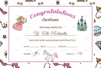 Tooth Fairy Certificate Template Free Unique regarding Congratulations Certificate Word Template