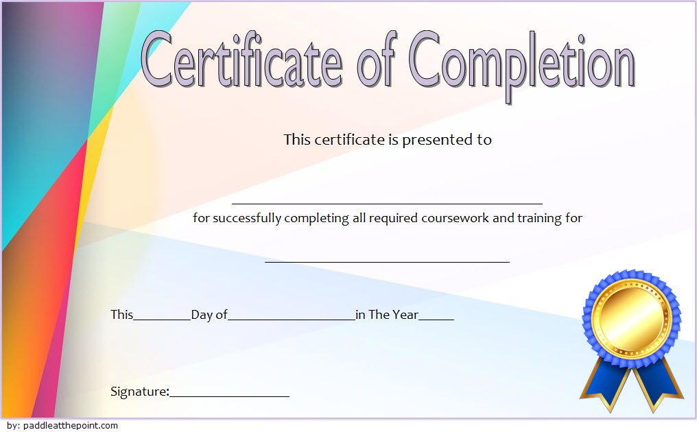 Training Course Certificate Templates 10 Best Choices within Training Completion Certificate Template 10 Ideas