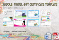 Travel Gift Certificate Templates  10 Best Ideas Free intended for Best Fishing Gift Certificate Editable Templates