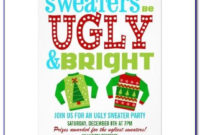 Ugly Christmas Sweater Template  Template  Resume with regard to Free Ugly Christmas Sweater Certificate Template