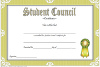 Using A Classic Design This Student Council Award with regard to Free Student Certificate Templates