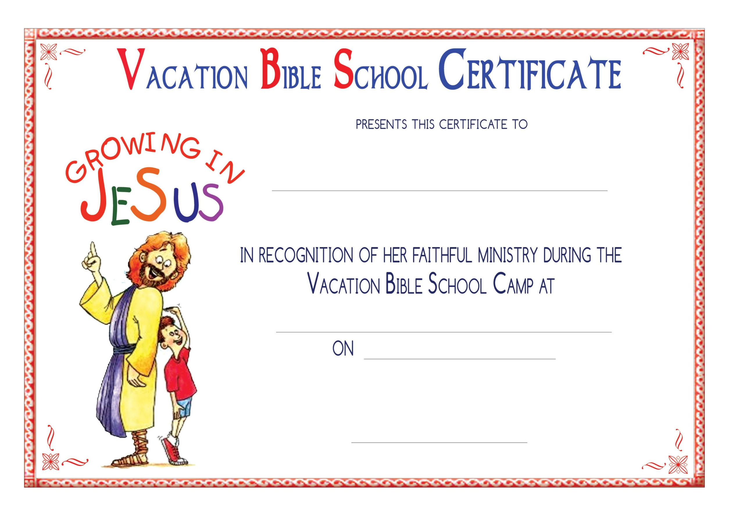 Vacation Bible School In 10 Easy Steps Using Sharefaith in Printable Vbs Certificates Free