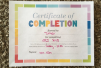 Vbs Certificate Of Completion With Images  Certificate with Printable Free Vbs Certificate Templates