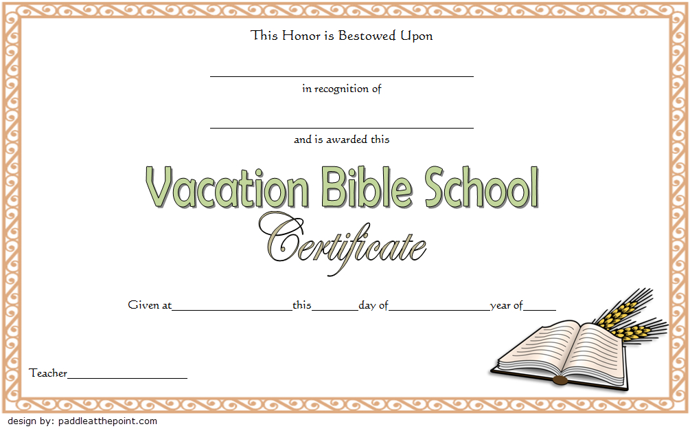 Vbs Certificate Template Free Lifeway Completion Attendance within Fishing Certificates Top 7 Template Designs 2019