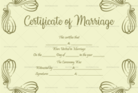 Vintage Marriage Certificate Template  Editable pertaining to Free Marriage Certificate Editable Template