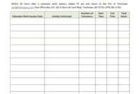 Volunteer Hours Log Template Excel  Bidary with Free It Issues Log Template
