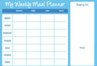 Weekly Planner For Kids Template  Printable Template Calendar within Quality Weekly Agenda Template Notion