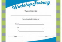 Workshop Certificate Template  Best Templates Ideas for Awesome Sales Certificate Template