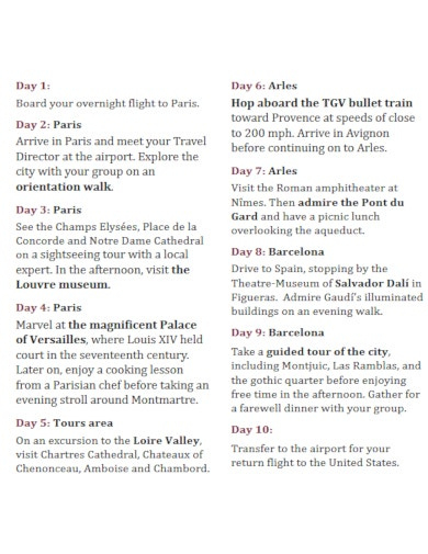 10 Travel Itinerary Checklist Templates  Google Docs inside Travel Agent Itinerary Template