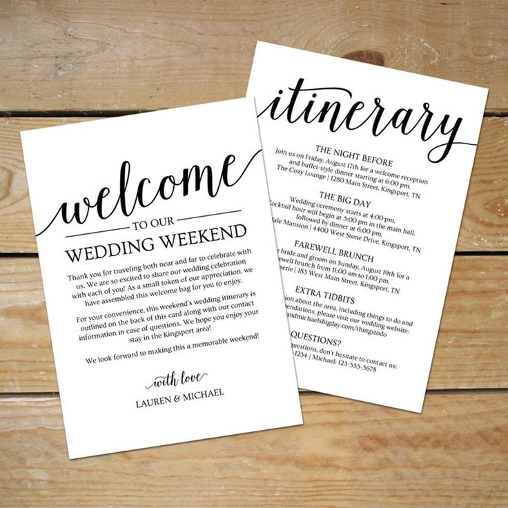 Rustic Wedding Itinerary Template / Printable Wedding regarding Wedding Welcome Itinerary Template