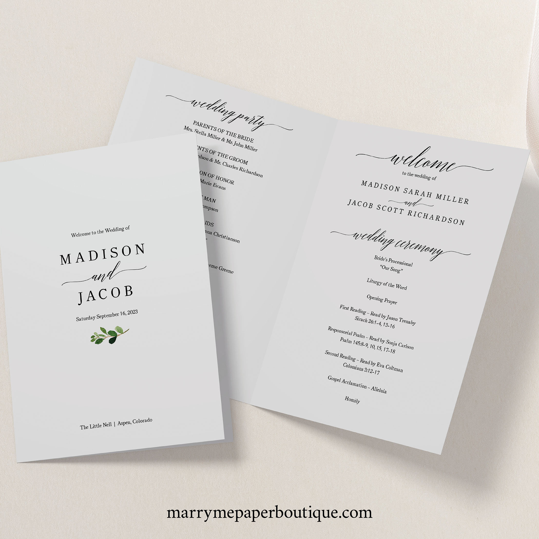 Wedding Program Template Printable Wedding Program regarding Wedding Ceremony Itinerary Template