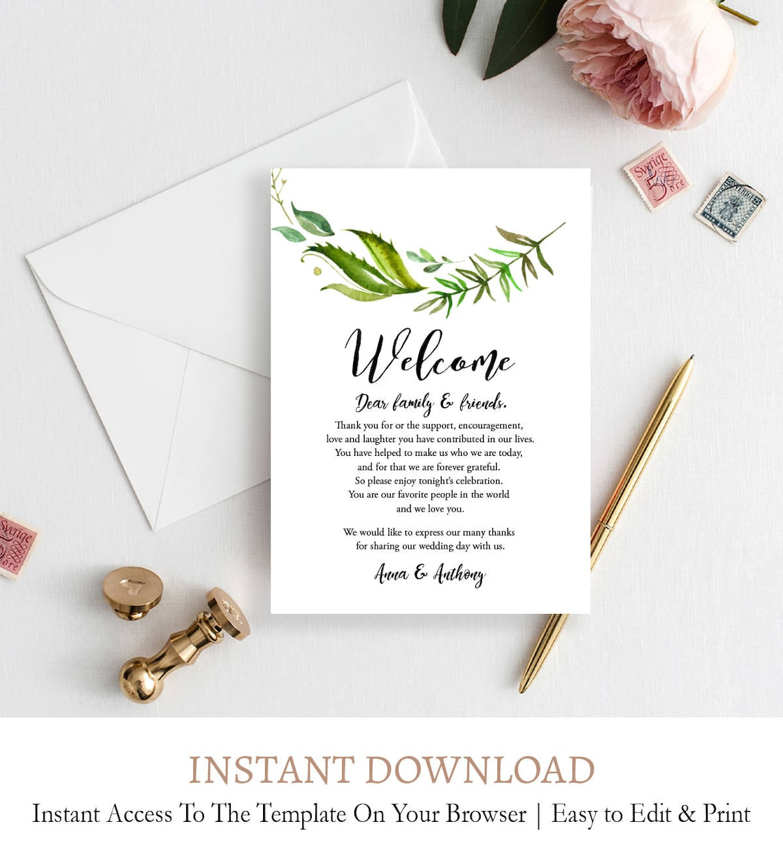 Wedding Weekend Itinerary Template Welcome Bag Tag Note  Etsy within Wedding Welcome Bag Itinerary Template